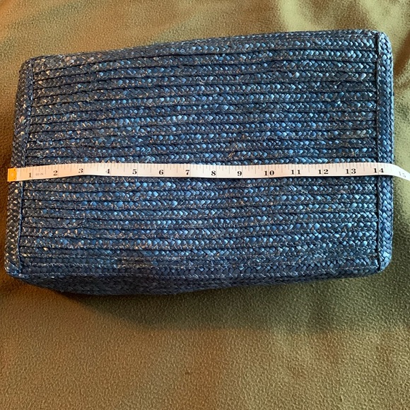 4 piece woven basket set. Large approx 15” x 9”.  Small approx 5” x 8 1/2” - Picture 2 of 10